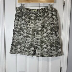 Vintage 2000‎ Cartoon Network Scooby Doo AOP Swim Camo Shorts Large 34"